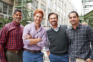 Group of men standing together 